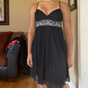 Black strap dress